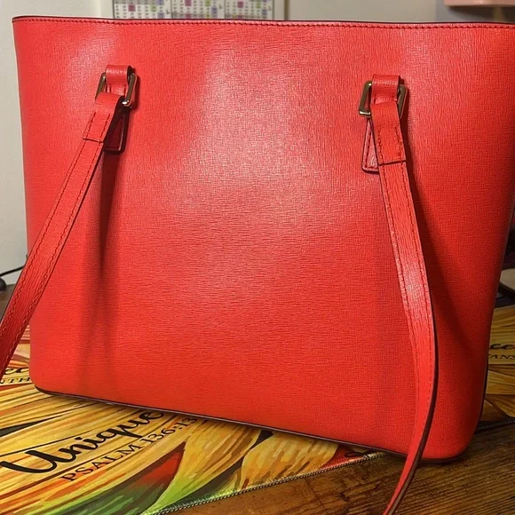 Dooney & Bourke Red Tote Purse (AUTHENTIC) - Picture 3 of 3